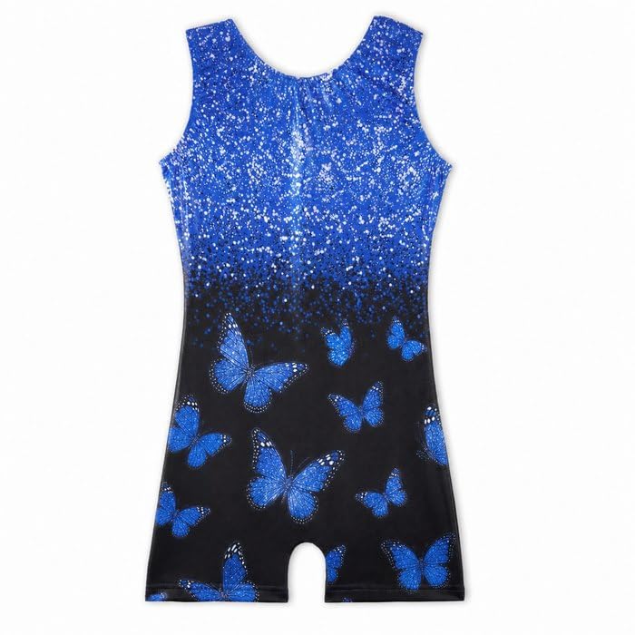 HOZIY Gymnastics Leotards for Girls Unicorn Aurora Rainbow Mermaid Dinosaur Cupcake Sparkle Biketard Toddlers Kids Children