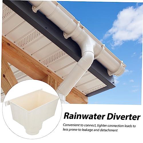 Balde de coleta branco downspout desviador coletor de água de chuva acessórios para estufa copos col