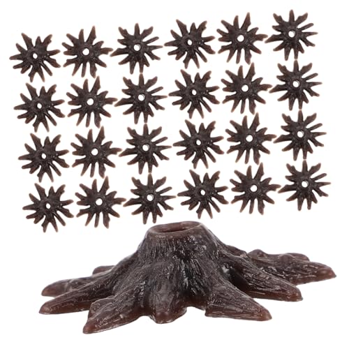 Hohopeti 50pcs Model Trees Base Miniature Trees Stand DIY Craft Building Plastic Feet for Scenery