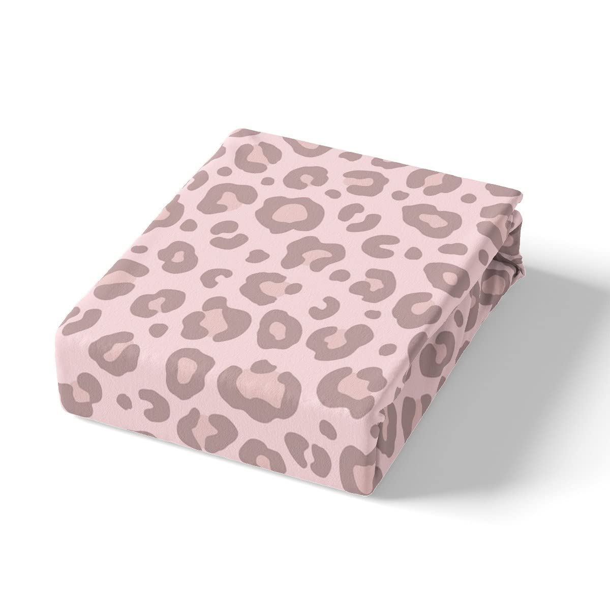 Loussiesd Rosa Leopard Bettbezug Set 135x200cm Kinder Bettwäsche Ultra weich Safari Tierfell Muster Reißverschluss