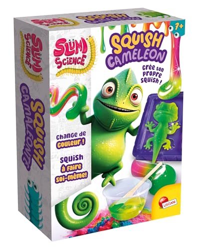 Lisciani - SLUMI Science Pocket - Squishy Caméléon - Kit Expériences Scientifiques pour Enfants dès 6 Ans - Coffret DIY Création Caméléon Thermoréactif...