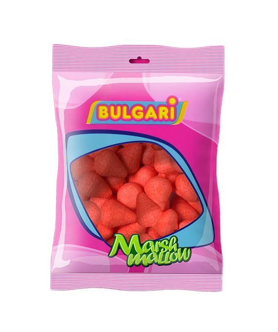 iChuches | Marshmallow - Nubes Dulces | Ideal para Mesas Dulces, Bolsas De Cono, Decoración Fiestas | Fresones - Heladitos - Frambuesas - Fresas - Setas - Confetti (Frambuesas 100Unid)
