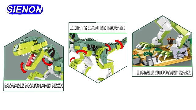 Amazon.com: SIENON Creator Velociraptor Dinosaur Building Toy Set