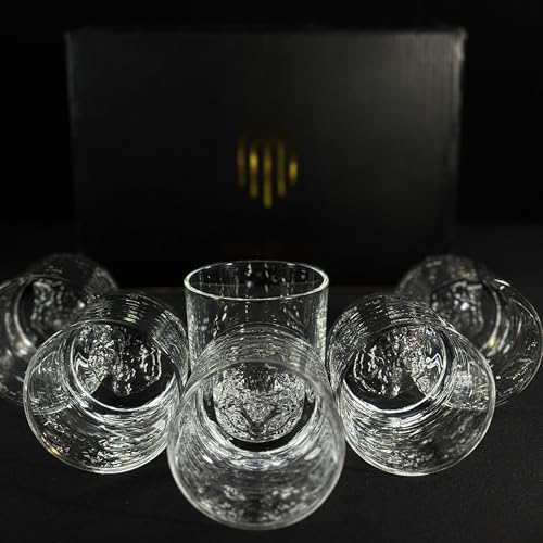 Image of Melbify Plain Wolf Whiskey Glass Gift Set | 6 pcs Set | 300 ML | Ultra-Premium | Imported | Luxurious | Ideal for Wedding Gifts, Anniversary, VIP and Corporate Gifts