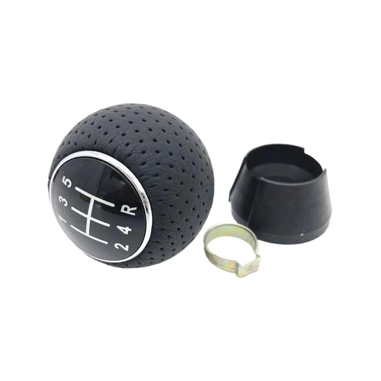 Dbmswzjqpv 12345Rknob 12Mm Upgrade Gear Shifter Knob For A3 S3 8L 2001 2002 2003 Black/Silver