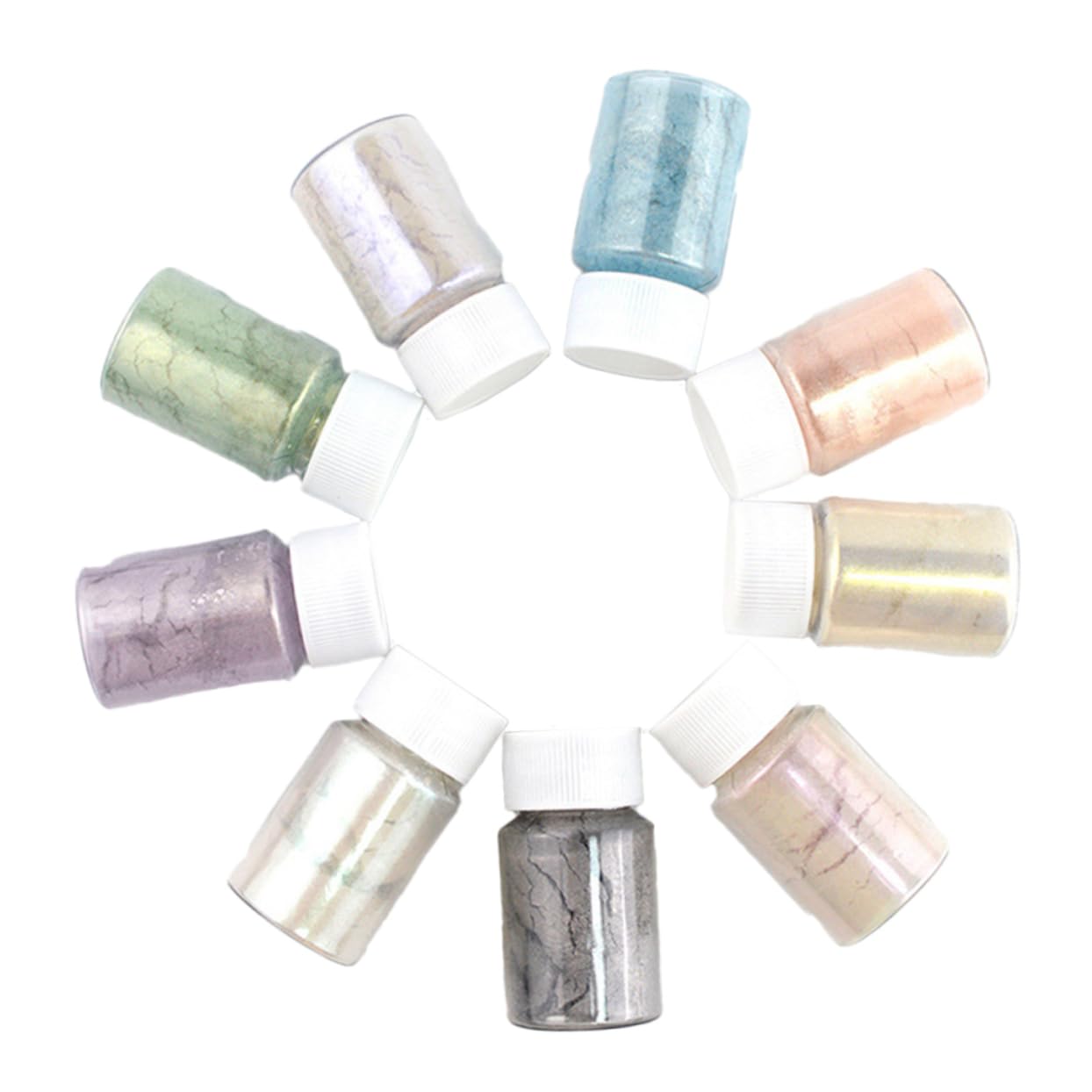 SEWACC 18piezas De Mica Para Epóxica Colorantes Cosméticos y Manualidades Set De Pigmentos Brillantes Jabones Maquillaje y
