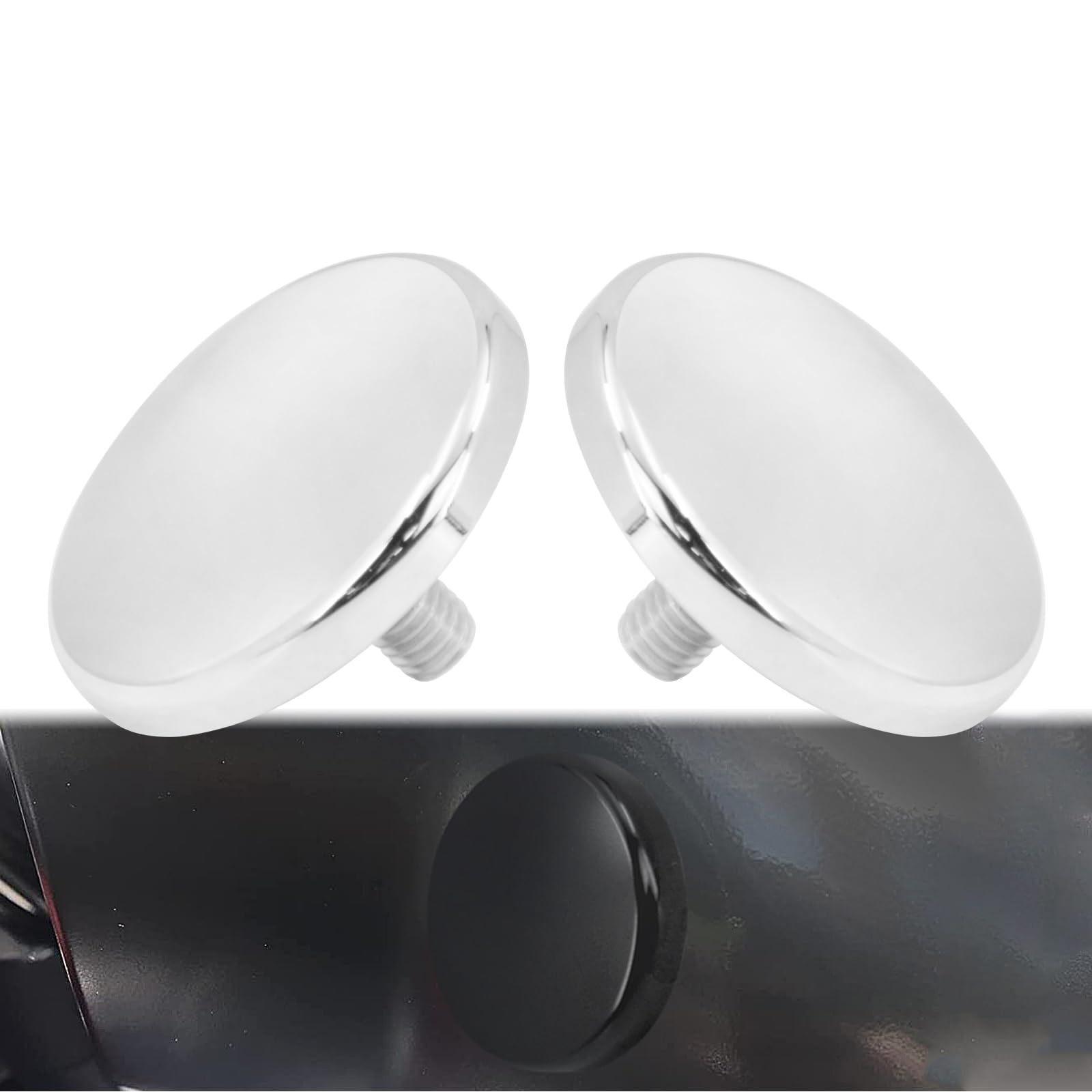 HCmotorku Motorcycle Inner Fairing Mirror Mounting Hole Plug Fit for Harley Touring Batwing Street Glide Electra Glide 1996-2016 Tri Glide