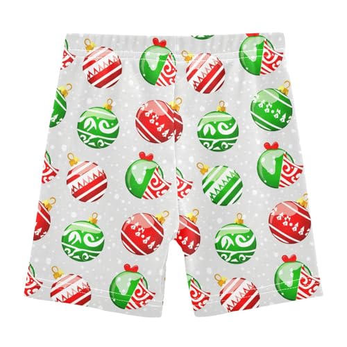 Christmas Snowfall Gray Girls Bike Shorts Toddler Girl Clothes Under Dress Dance Shorts for Dresses,4T2