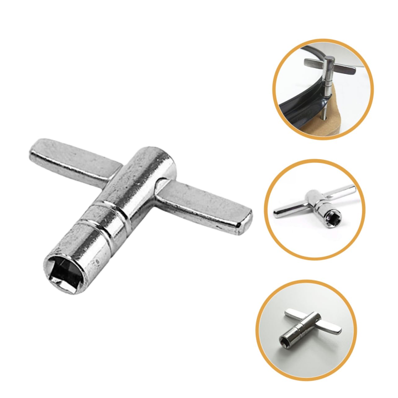 Toddmomy T-shape Drum Key Wrench Set 4pcs Drum Tuning Tools Ideal for Drummers and Beginners