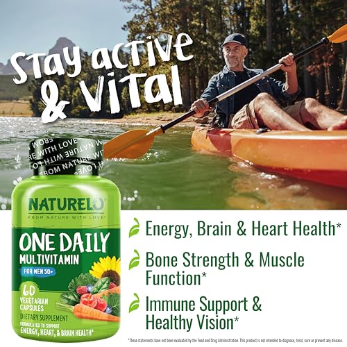 NATURELO Men's 50+ Multivitamin