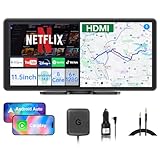 【Amazon.com.jp限定】VANBAR 11.5インチ ディスプレイオーディオAndroid14【 HDMI出力・androidナビ 】YouTubeやNetflixなどが動画視聴できる 2画面分割表示 8コアCPU 6GB RAM＋128GB ROM大容量CarPlay Android Auto WiFi機能サポート ワイヤレスミラーリング バック連動 オンダッシュモニター 技適取得済み