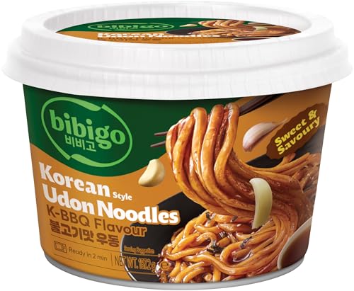 BIBIGO Udon Nudeln mit Koreanisches BBQ-Sauce 187g