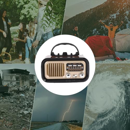 Radio Retro Portátil AM FM con Bocina y Panel Solar miniatura 7