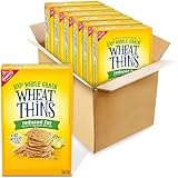 Wheat Thins Reduced Fat Snacks, Whole Grain Wheat Crackers, Bulk Snack Crackers, 6 - 8.oz Boxes