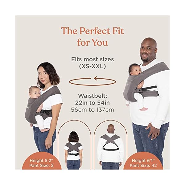 Ergobaby Embrace Babytrage, Grau meliert – Bild 8