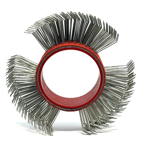 Image of Abrasive Wire Wheel Belts /Bristle Blasting Wheels for Surface Blaster, 1Pcs | 0.7mm Stainless Steel, 23mm Coarse Wire Wheel for Surface Blasting, Metal Blaster Clearing, Rust Removal