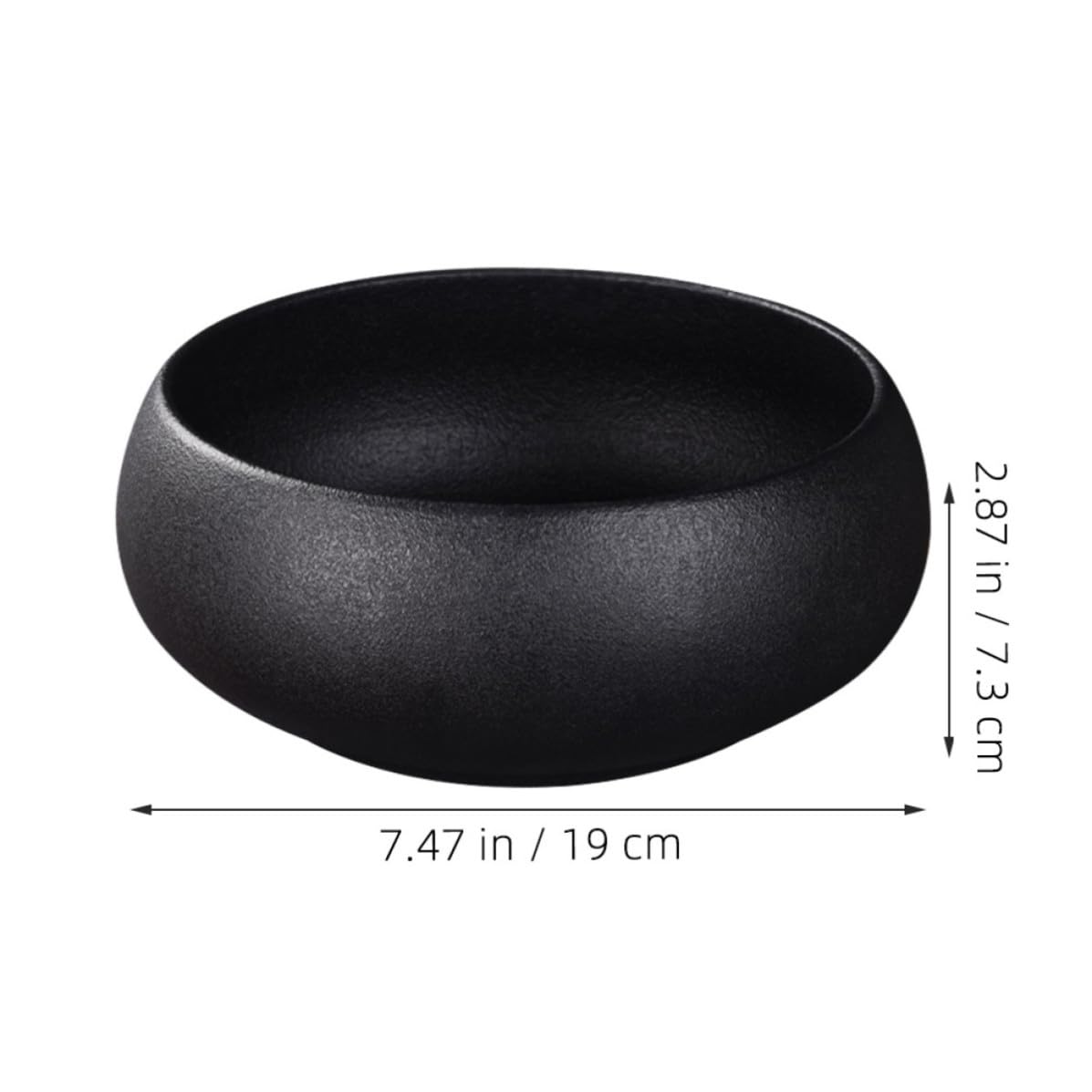 Hemobllo Schwarze Keramik Teewaschschüssel 1250ml für Teezeremonie mit Kreativem Design und Stabiler Platzierung als Dekoratives Accessoire für Zuhause