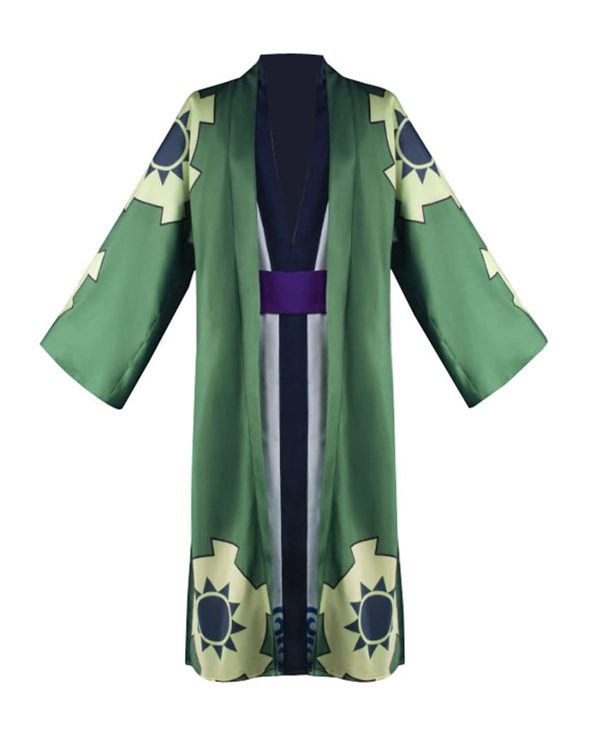 Buy Roronoa Zoro Cosplay Costume Kimono One Pieces Wano Country Cloak