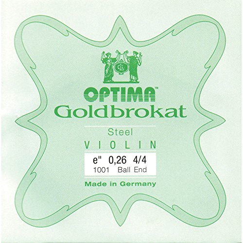 Lenzner Goldbrokat 4/4 Violin E String - Steel - #26(medium) Gauge - Ball End