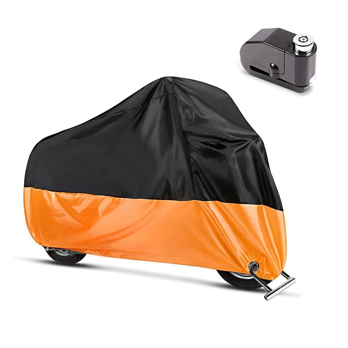Abdeckplane XXL + Alarm OG kompatibel mit Chopper/Custombike Slim Springer CB2535