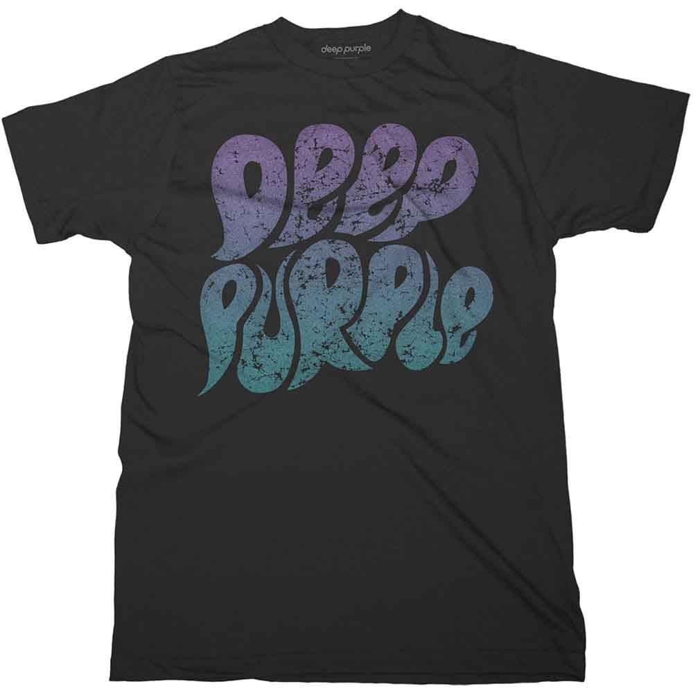 Rock Off officially licensed products Deep Purple T Shirt Bubble Band Logo Official Unisex Black XL
