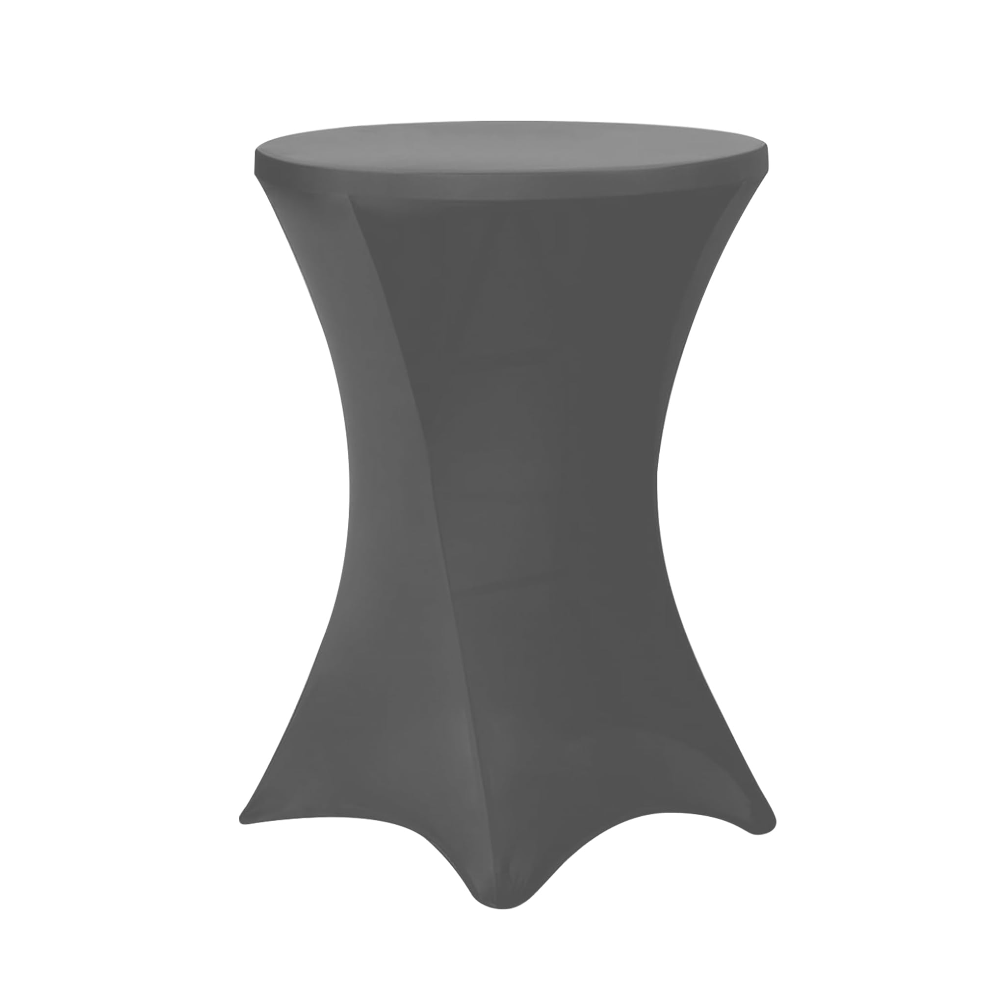 Dehnbare, elastische Tischdecken Größen - Modernes, minimalistisches Design Perfekt für Bars, runde Tische, Hochzeiten, Partys - Elegantes Ambiente (1, Grau, 70 * 75cm)