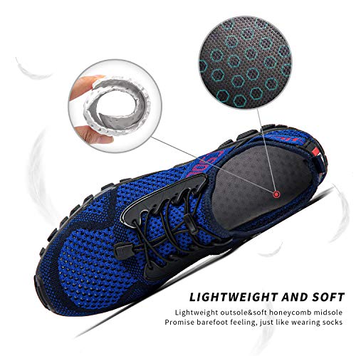 Image of SOBASO Water Shoes Women Men Quick Drying Swim Beach Aqua Shoes for Water Sport Diving Hiking Sailing Travel