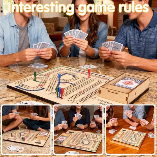 Cribbage Wars juego de mesa de madera estándar miniatura 4