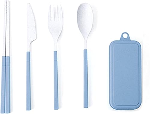 1 juego organizador de vajilla portátil duradero para el hogar, contenedor azul