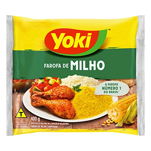 YOKI Harina de maíz especiada Farofa Pronta de Milho 400 g