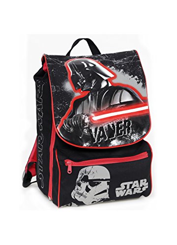 Auguri Preziosi - Zaino Estensibile Medium - Star Wars + Spada Laser - 27x38x19 - Scuola elementare viaggio tempo libero