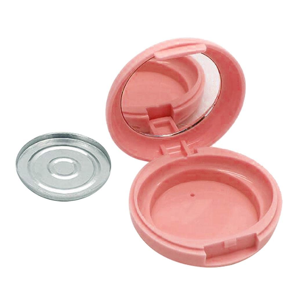 T.O.G. Empty Powder Case Makeup Blush Box DIY Cosmetic Container with Mirror Blue