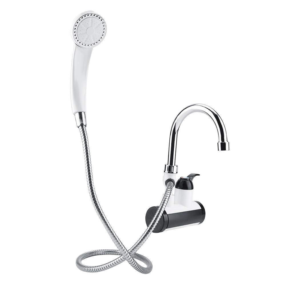 SunshineFace Distributore Istantaneo di Acqua Calda E Fredda Display Temperatura Rubinetto Riscaldamento Riscaldatore + Soffione Doccia