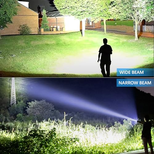 Image of Rechargeable Flashlights High Lumens, 99,000 Lumen Brightest Led Flashlight with 5 Modes & 15H Long Runtime, Powerful Waterproof Handheld Flash Light, Super Bright Flashlight for Home, Camping