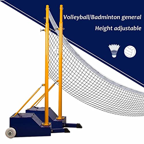 Set di rete da pallavolo e badminton, telaio in acciaio resistente per sport indoor/outdoor, ideale per giochi in famiglia e attività ricreative