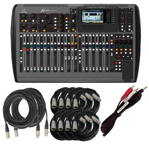 Behringer X32 Digital Mixer with 8 MIC cables and 2 50 ft. XLR cable