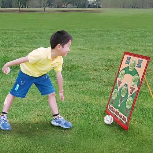 Fun Express Baseball Bean Bag Toss Game for Kids - Wood Game Board with 5 Bean Bags for Tossing - Outdoor Toys for Kids Ages 4-8 - Birthday Party Games for Boys 3-5 Year Old Gifts Yard Carnival - 1