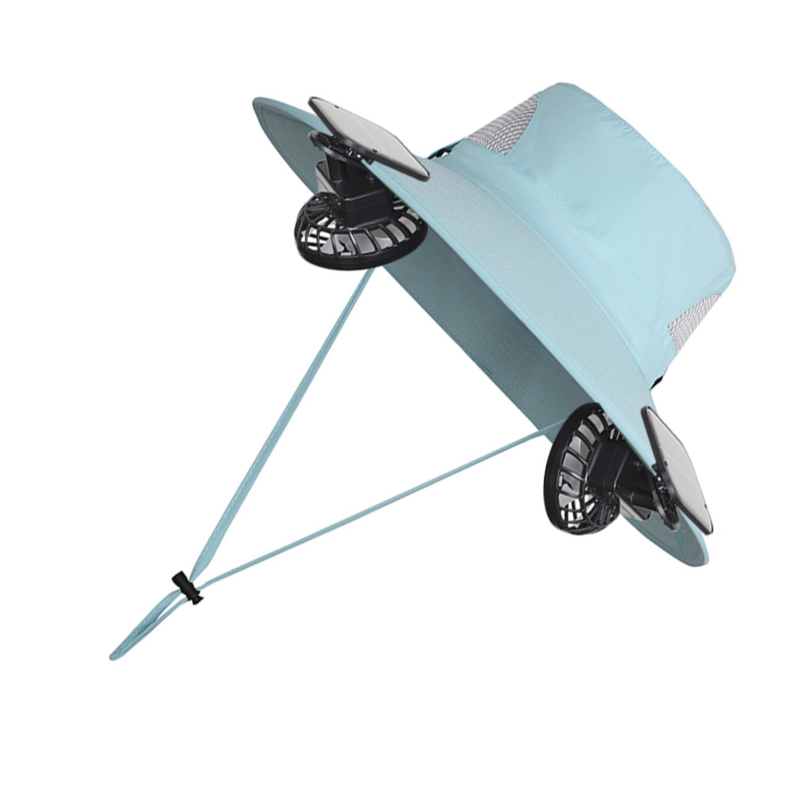 Sombrero de tela desmontable ventilador de alta carga USB energía solar para todos épocas, asesor solar