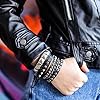 Eigso PU Leather Punk Rock Concert Outfits for Wom... #4