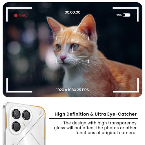 Image of ArmourPro Camera Lens Protector for Tecno Pova 7 (6.78 Inches) Tough HD Individual Aluminum Alloy Rings 9H Camera Cover, Scratch-Resistant,Camera Lens Protection| Black, 1 Pack
