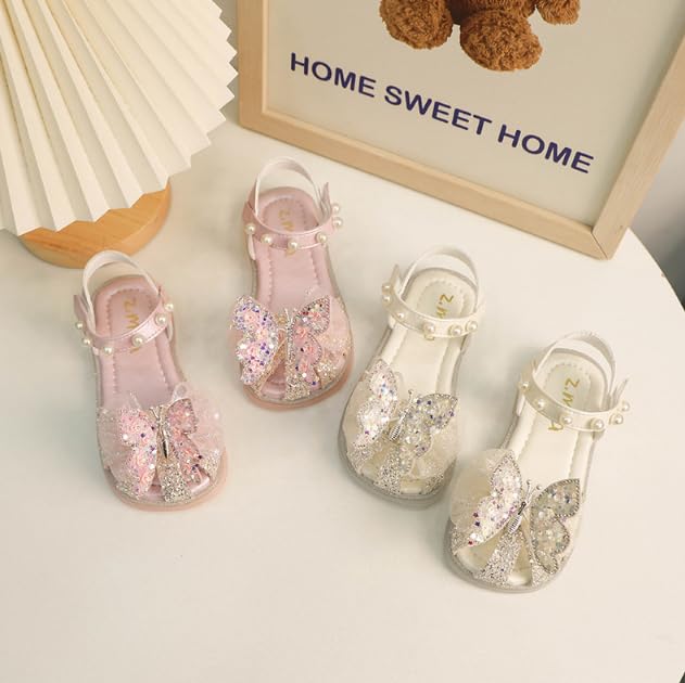 Little Girls Sandals with Flying Butterfly Girls Dress Shoes Summer Sandals4
