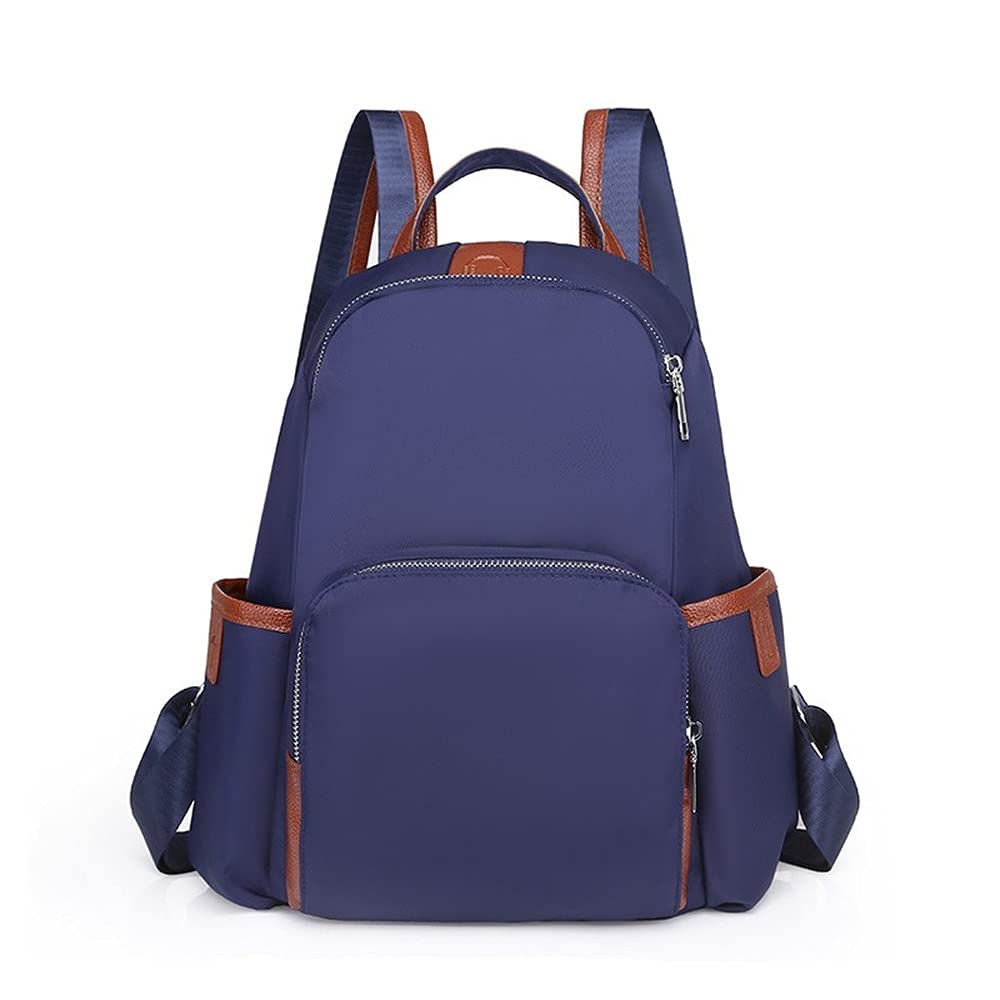 nice--buy Oxford Lady Laptop Backpack School Computer Backpack College Rucksack For Women Convertible Satchel Handbags, Blue, M