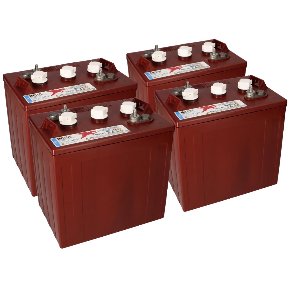 Set di 4 batterie 6V 225Ah per piattaforma di lavoro Genie GS-2646 GS-3246 GS-2046 GS-2632 GS-2032 GS-2046 GS-1930 GS-1530
