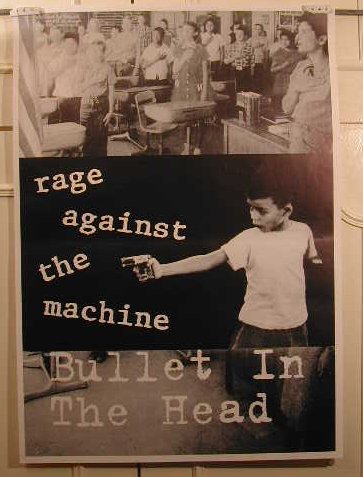 Poster Rage Against The Machine pour salon et studio de musique