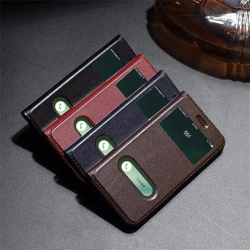 Housse iPhone 8 Plus marron avec rabat pour les déplacements quotidiens - 4
