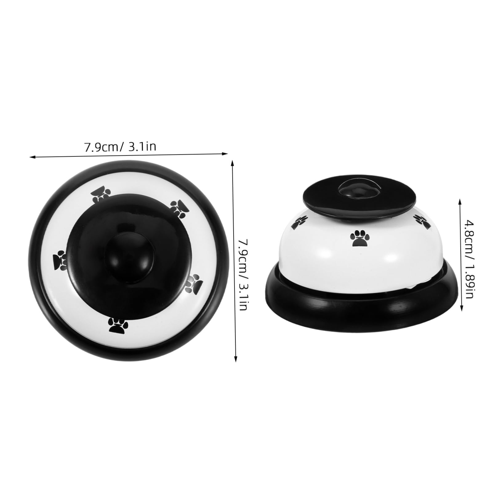 BESTonZON Dog Training Bell Interactive Pet Potty Training Bell for Dogs Cats Metal Doorbells Loud Sound Abs Material