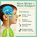 TapeGeeks Nasal Strips for Kids Nose Strips for Breathing Nasal Strip for Reducing Snoring Boys and Girls, Mix Colors