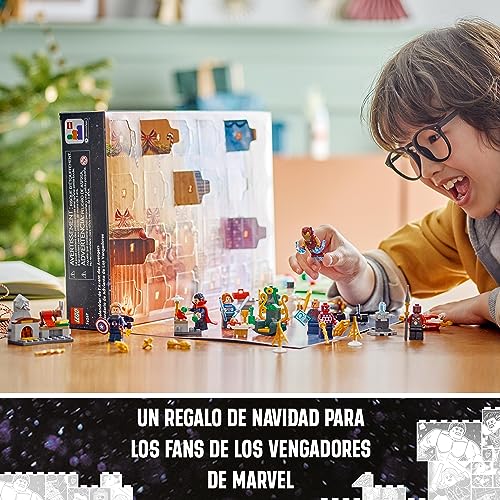 Marvel Calendario dell’Avvento degli Avengers 2023 con 24 Regali tra cui Capitan America, Spider-Man, Iron Man e altre Minifigure di Supereroi, Regalo per Bambini per il Countdown di Natale 76267 - Lego - Immagine 5