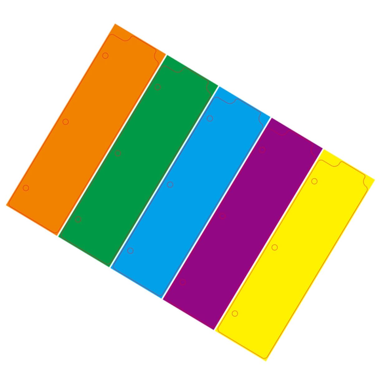 Operitacx 60piezas Separadores De Páginas Para Cuadernos De Anillas De Divisores Para Organización De Compatible Cuadernos Coloridos y Escriturables