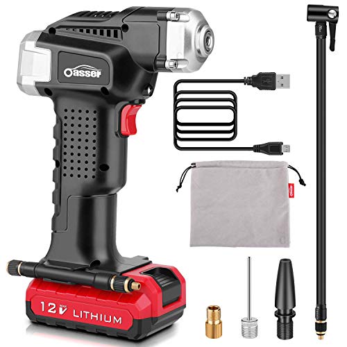 Leowin Pompa D'Aria Portatile Compressore Senza Fili – Per Auto, Moto, Biciclette E Palloni